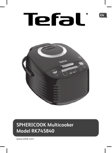 Manual Tefal RK745840 Sphericook Rice Cooker