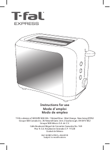 Manual Tefal TT356150 Express Toaster