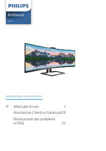 Manuale Philips 439P9H Monitor LED