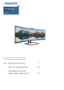 Bruksanvisning Philips 439P9H LED-skjerm