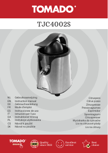 Návod Tomado TJC4002S Odšťavovač citrusov