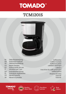 Návod Tomado TCM1201S Kávovar