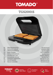Handleiding Tomado TGS2001S Contactgrill
