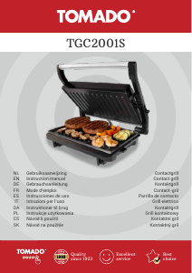 Bedienungsanleitung Tomado TGC2001S Kontaktgrill