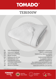 Handleiding Tomado TEB1501W Elektrische deken