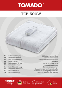 Handleiding Tomado TEB1500W Elektrische deken