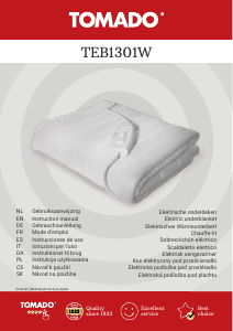 Manual Tomado TEB1301W Electric Blanket