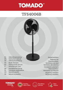 Bedienungsanleitung Tomado TFS4006B Ventilator