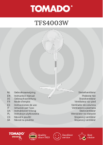 Manual de uso Tomado TFS4003W Ventilador