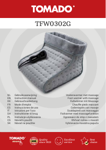 Manual Tomado TFW0302G Foot Warmer