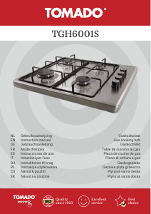 Manuale Tomado TGH6001S Piano cottura