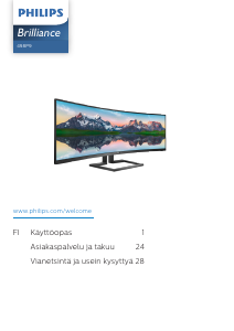 Käyttöohje Philips 498P9 Brilliance LED-näyttö