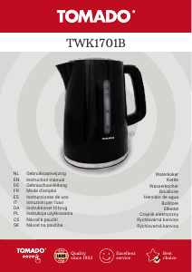 Manual Tomado TWK1701B Kettle