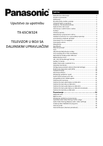 Priručnik Panasonic TX-65CW324 LCD televizor