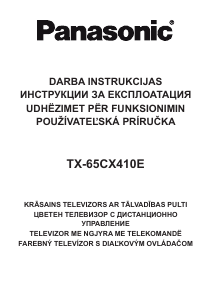 Rokasgrāmata Panasonic TX-65CX410E Šķidro kristālu televizors