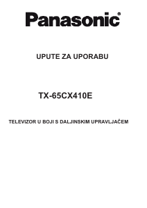 Priručnik Panasonic TX-65CX410E LCD televizor