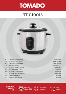 Manual Tomado TRC1001S Rice Cooker