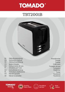 Mode d’emploi Tomado TBT2001B Grille pain