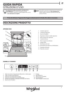 Manuale Whirlpool WEIC 3C26 F Lavastoviglie