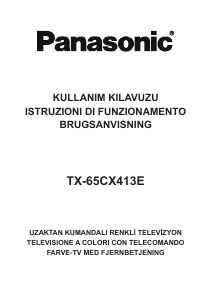 Kullanım kılavuzu Panasonic TX-65CX413E LCD televizyon