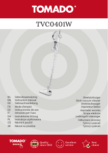 Manuale Tomado TVC0401W Aspirapolvere