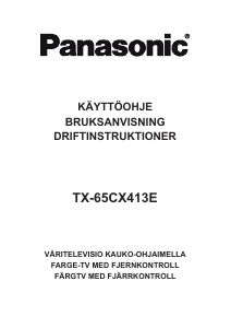 Käyttöohje Panasonic TX-65CX413E Nestekidetelevisio