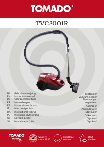 Manuale Tomado TVC3001R Aspirapolvere