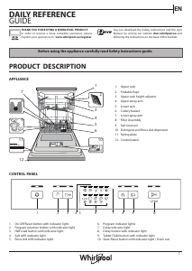 Manual Whirlpool WFE 2B19 X UK N Dishwasher