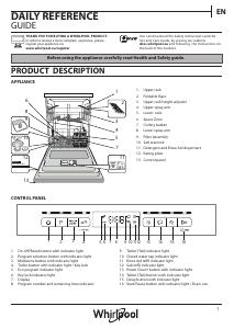 Manual Whirlpool WFO 3O32 P Dishwasher