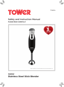 Manual Tower T12014 Hand Blender