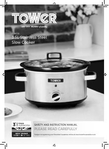 Handleiding Tower T16018 Slowcooker