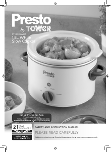 Manual Tower PT16035WHT Slow Cooker
