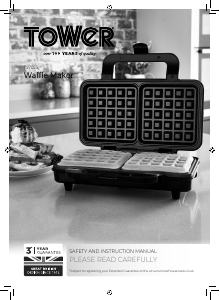 Manual Tower T27025 Waffle Maker