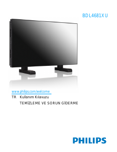 Kullanım kılavuzu Philips BDL4681XU LED ekran