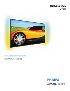 Handleiding Philips BDL5535QL LED monitor