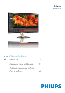 Mode d’emploi Philips BDM3275UP Moniteur LED