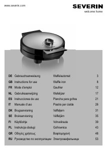 Bedienungsanleitung Severin WA 2104 Waffeleisen