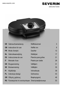 Instrukcja Severin WA 2106 Gofrownica