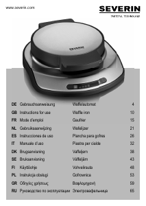 Bedienungsanleitung Severin WA 2107 Waffeleisen