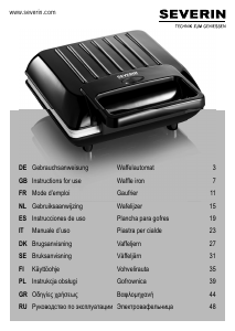 Bedienungsanleitung Severin WA 2113 Waffeleisen