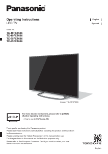 Manual Panasonic TX-65FXT686 Televisor LCD