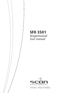 Brugsanvisning Scandomestic SFO 3501 Opvaskemaskine