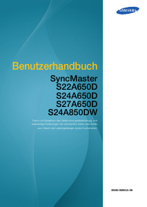 Bedienungsanleitung Samsung S22A650D SyncMaster LCD monitor