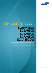 Bedienungsanleitung Samsung S24A650D SyncMaster LCD monitor