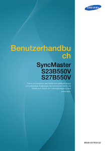 Bedienungsanleitung Samsung S27B550V SyncMaster LCD monitor