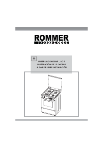 Manual de uso Rommer VCH 460 Cocina