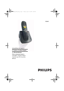 Manuale Philips CD645 Telefono senza fili