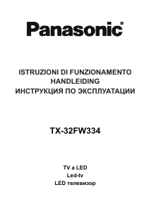 Manuale Panasonic TX-32FW334 LED televisore