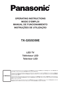 Rokasgrāmata Panasonic TX-32GS350E Gaismas diožu televizors
