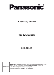 Kasutusjuhend Panasonic TX-32GS350E LED-teler